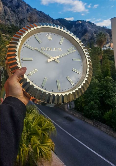 rolex style wall clock|vintage Rolex wall clock.